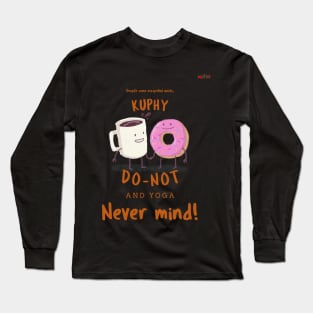 Coffee Yoga Long Sleeve T-Shirt